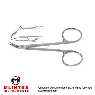 Converse Nasal Scissor Angled - Sharp/Sharp Stainless Steel, 10.5 cm - 4 1/4"